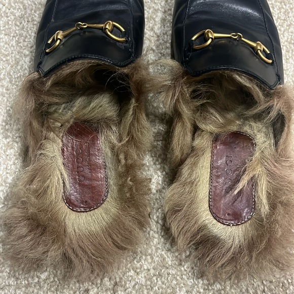 Gucci Princetown Fur Lined Mule - Picture 4 of 6